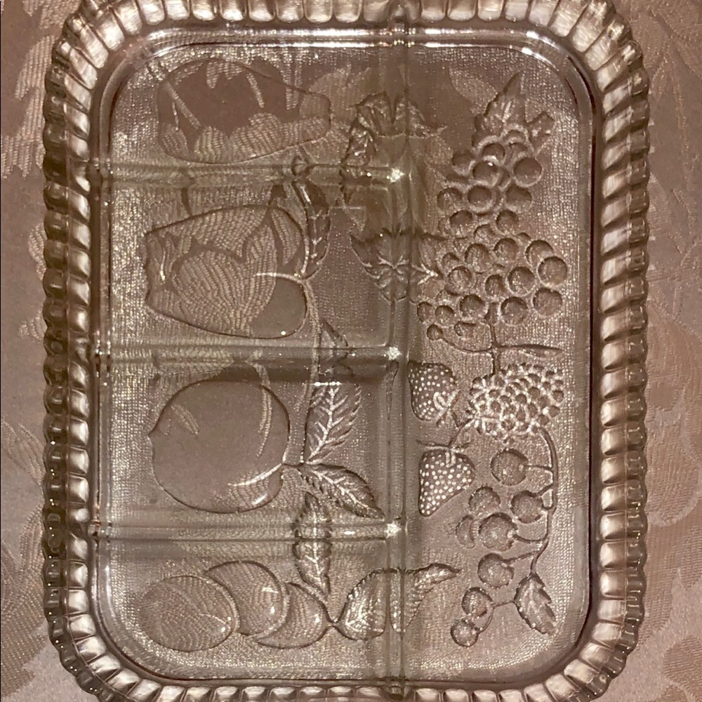 VINTAGE 1940's-1960's INDIANA 5 PART FRUIT SERVER - Picture 4 of 5